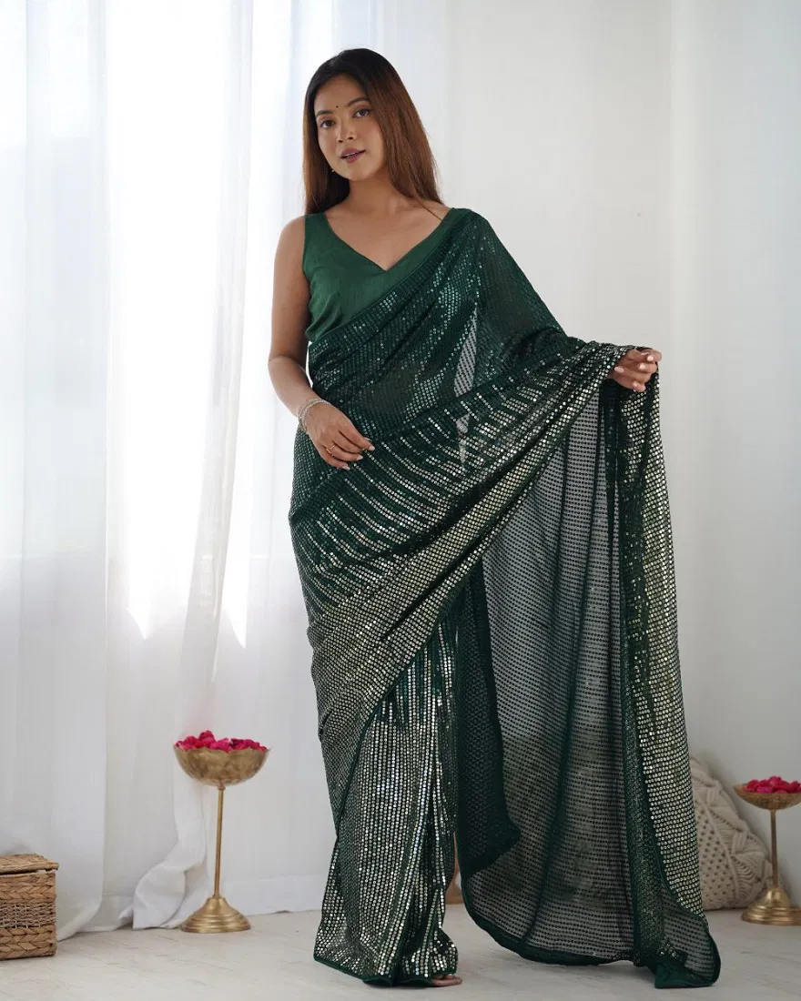 2059 63 Sequence by Jf Worked Georgette Saree Collection